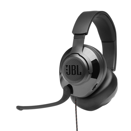 JBL Quantum 300 - Black - Hybrid wired over-ear PC gaming headset with flip-up mic - Detailshot 3 image number null